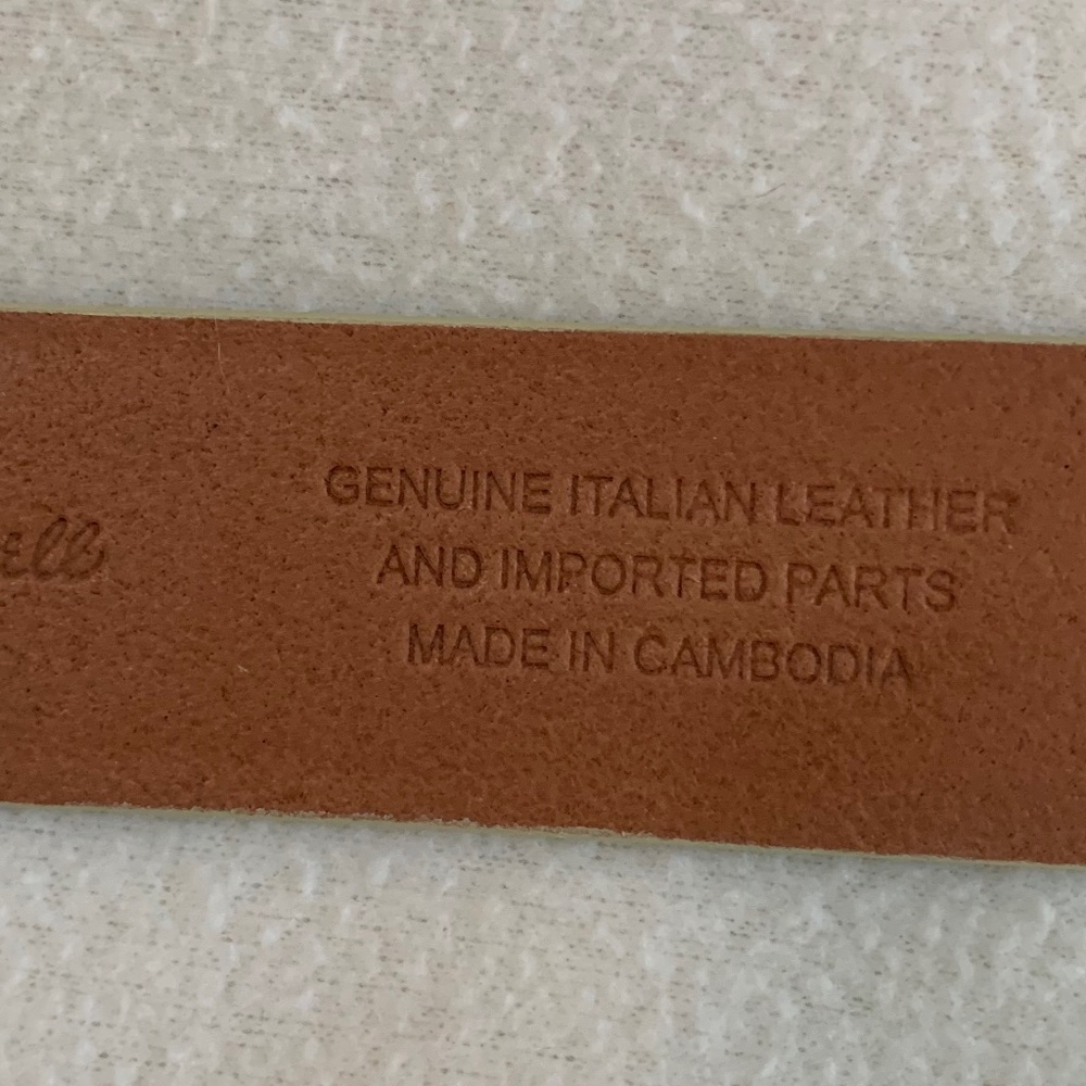 Madewell Ecru Leather Belt - Picture 3 of 14